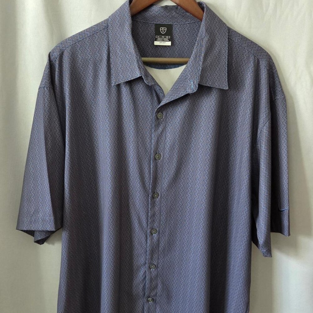 Nike Men’s Dri-FIT Performance Button-Front Shirt – Lightweight Poly Blend